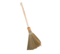 Sewroro Vietnamese Corn Whisk Broom with Detachable Wood Handle, Large Soft Bristle Sweeper Broom for Indoor Outdoor Floor Cleaning, Lightweight 64Cm Handcrafted Dust Removal Tool for Home