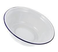 Sewroro Vintage Enamel Pie Dish, Round Baking Dish with Large Capacity, Oven-Safe Multifunctional Bakeware for Kitchen Cooking, Classic Retro White Finish
