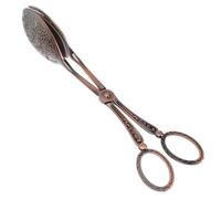 Sewroro Vintage Style Bread Tong Multi-Function Food Clamp Stainless Steel Kitchen Utensil Creative Baking Clip for Cake and Bread Serving in Antique Copper Finish
