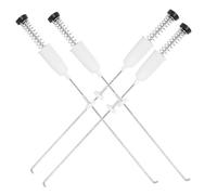 Sewroro Washing Machine and Make Washing Machine More Stable Shock Absorber Stainless Steel 4pcs Balance Rod Spring Tie Rod Prevent Shaking for Full Automatic Washers