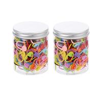 Sewroro Wear-Resistant Locking Crochet Stitch Markers 2Pcs Aluminum Lid Container, Multi-Function Portable Knitting Markers for DIY Sewing and Crafting