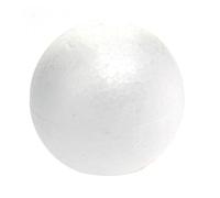 Sewroro White Polystyrene Foam Ball for Christmas Decoration and Craft Modeling Smooth Surface DIY Ornament Sphere for Tree Ornaments Molecular Models and Art Projects