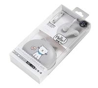 Sewroro Wired In Ear Earbuds with Microphone Ergonomic Design for Comfort for Gym Running Travel Stylish Silver Gray Earphones Compatible with Huawei