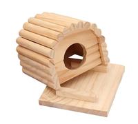 Sewroro Wooden Hamster House Hideout Cozy and Comfortable Nest and Tear-resistant Material, Pet Sleeping Hut and Hideout for Small Hedgehogs and Small Pets for Hamsters and Guinea Pigs