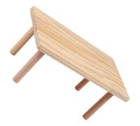Sewroro Wooden Hamster Platform for Cage or Enclosure, Natural Wood Activity Area with Legs Supporting Optimal Enrichment for Gerbils and Mice, Elegant Modern Small Pet Play Stand