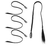 Sewroro Wrap around Ponytail Extension 4Pcs Synthetic Braided Hair Extensions Clip-In Long Hair Piece for Women Comfortable All-Day Wear