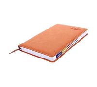 Sewroro Yearly Planner Notebook Orange Daily Planning Notepad Small Lightweight Organizer for Work and Personal Use Portable Schedule Journal for Goal Tracking and Task Management