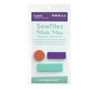 SewTites Midi Mix - Medium Strength Magnetic Sewing Pins (3 Pack)