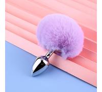 Sex Anal Plug with Bunny Tail BPZXL Stainless Steel Butt Plug 2.8cm with Fluffy Rabbit Tail, Sexy Tail Plug for Beginners Couples Bedroom Extreme Love, Sex Toys Flirt for Women Men Adult Play
