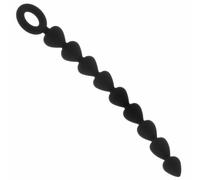 Sex and Mischief Black Silicone Anal Butt Beads Toy