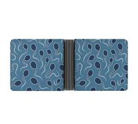 Sex and Reproduction Blue Sperms Novelty Billfold Wallet Funny Wallets Bill Coin Card Holder Funny Pouch Purse for Men Women