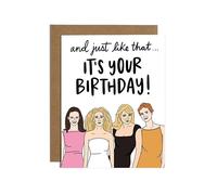 Sex and the City Birthday Card - Hilarious Pop-Culture Greetings Card with Iconic Quote & Chic Carrie-Style Design - Fun A6 Card for Friends Who Love SATC - Blank Inside for Your Sassiest Wishes