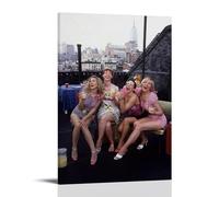 Sex And The City The Lead Actors of The TV Series Enjoying A Cheerful Moment on The Balcony Poster Decorative Painting Canvas Wall Posters And Art Picture Print Modern Family Bedroom Decor Posters 08x