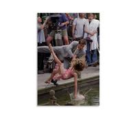 Sex And The City TV Series Carrie Bradshaw Falling Into The Water Scene Poster Decorative Painting Canvas Wall Posters And Art Picture Print Modern Family Bedroom Decor Posters 12x18inch(30x45cm)