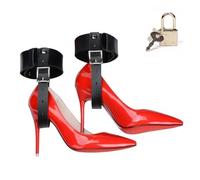 Sex Bondage Ankle Cuffs BDSM Restraints Set, Sex Toys for Women Ankle and High Heels Restraints Bondage Set, Adjustable Pu Leather Leg Straps Handcuffs, Fetish Adult SM Games Sex Toys for Couple Bed