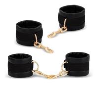Sex Bondage BDSM Kit Restraints - XOPLAY 4PCS Sets with Adjustable Handcuffs Wrist Ankle Cuff Fetish Adult SM Games Sex Toys for Couple Beginner, Adult Toys Sex Toys4Couples Men & Women Valentines Day