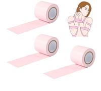 Sex Bondage Restraints Tape Set 3 Rolls BDSM Tape PVC Static Electrostatic Kits Sex Game Play for Couples Adult 32ft/10M (Pink)