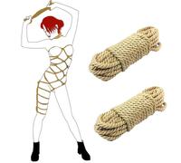 Sex Bondage Shibari Rope Kit - 2Pack 98Ft/30M Soft Cotton Ropes Ideal for BDSM Beginner Sexual Restraints-8 MM BDSM Bondage Restraint Set SM Adult Sex Toys for Women and Couples
