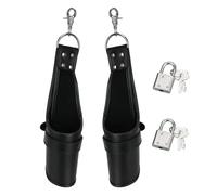 Sex Bondage Strap Adult Games Cuffs Restraint Hanging Handcuffs Leather Ankle Wrist Suspension Erotic Sex Toys for Women (Color : B Type Black)