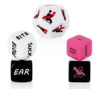 Sex Dice for Adult Couple Sex Games Sex Toys for Couples Sex Dice Noctilucent Sex dice Sex Toys & Games for Adults Bedroom Games Toys Gift (White)