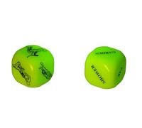 Sex dice - Glow in the dark - Phosphorescent erotic dice - naughty dice with kamasutra positions