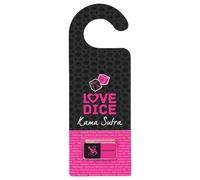 Sex Dice Set with Door Hanger (Black-Pink)