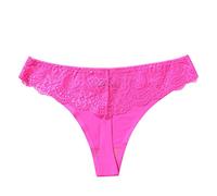 Sex Dresses for Women Chokers for Women Sexy Pantie Sexy Lace High Elastic Ice Underpants Underwear Lingerie Set Costumes Hot Pink L