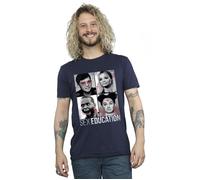 Sex Education Class Photos T-Shirt Netflix Navy 4XL
