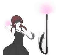 Sex Feather Spanking Tickler Crop Feathers Adult Whip Body Tickle Feathers SM Paddle French Tickler (Pink)