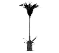 Sex Feather Tickler for Adults Bedroom BDSM Sex Toy Crop Cosplay Bondage Spanking French Tickler 16 inch Black