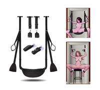 Sex Furniture Adult Sex Toys Couples Sex Hanging Swing Sling 2-in-1 Door Restraints Handcuffs Footcuffs Couples Adult Adult Sex Swing Couples Sweater Sex Regulars Door Swing Holds 300 lbs.