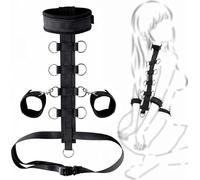 Sex Furniture Set Sex Bondage Restraints BDSM Kit with Sex Pillow,Handcuffs Ankle Cuffs with Sex Wedge Leg Sex Sling Position Ramp Inflatable Cushion, Couples Sex Toys Bed Restraints Adult Sweater