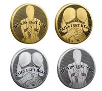 Sex Games Funny Coin 2 Pack, Easter Gifts for Adults Men, Heads I Get Tail Tails I Get Head, Silver Gold Challenge Tokens, Easter Games, Naughty Date Game Gift for Him Her