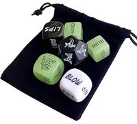 Sex Gaming Dice for Adults Couples Sex Play Fun Kinky Games for Couples Foreplay Positions Options Sets Bedroom Toy Role Playing Dice 6 PCS