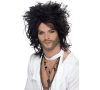 Adult's Black Sex God Wig - wig sex god fancy dress mens smiffys black comedian adult brand
