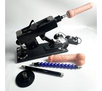 Sex Machine Automatic Sex Thrusting Machine for Women and Men Adult 3XLR Connector Dildo Machine for Couples and Solo Play Sex Toys Thruster for Hands-Free Play (A2+4 Attachments)