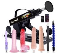 Sex Machine with APP Control Automatic Thrusting Dildo Machine Adult Toys Adjustable Love Machine with 8 Attachments 3XLR Connector Realistic Dildo