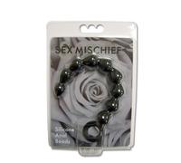 Sex & Mischief Black Silicone Anal Beads - Adult Anal Toy