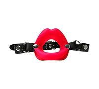 Silicone Lips Mouth Gag - Red