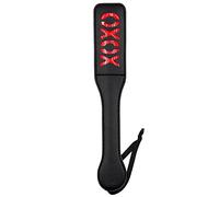 Sex Paddle for Spanking Faux Leather Slut XO Cosplay 12.8inch BDSM Paddle for Adults Bedroom Play SM Games