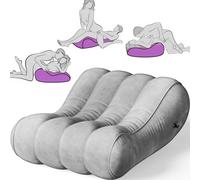 Sex Pillow BDSM Sex Position Pillow - Sex Furniture for Bedroom Inflatable Lounge Sex Chair, Sex Wedge Sex Sofa, Velvety Anti-Leak Valve Sex Bed Things Cushion, Couple Adult Sex Toys