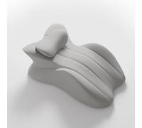 Sex Pillow-Memory Foam Ergonomic Prone Pillow，Couples Deep Position Support Pillows，Spinal Massage Reading Pillow，For Massage Reading Sleeping Multi-Positional Wedge (Two-tone grey)