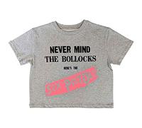 Sex Pistols Crop Top T Shirt NMTB Original Album Official Womens Grey L