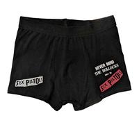 Sex Pistols Men's Never Mind Boxer Shorts in Black | Size: Large Sex Pistols Black L