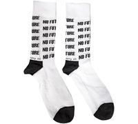 Sex Pistols Socks No Future Band Logo Official Mens White (UK Size 7-11) One Size