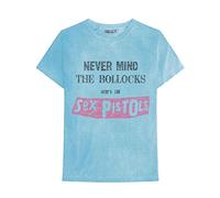 Sex Pistols T Shirt Never Mind The B**CKS Distressed Official Unisex Blue S
