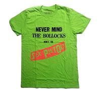 Sex Pistols T Shirt NMTB Original Album Official Unisex Green L