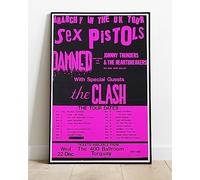 Sex Pistols The Clash Torquay Concert Tour Live Promo Poster : A Huge 36"x24" Poster Print Vintage Retro Reproduction Perfect For Any Room : BRING YOUR WALLS TO LIFE !