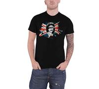 Sex Pistols The T Shirt God Save The Queen Flag Band Logo Official Mens Black XXL