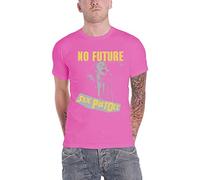 Sex Pistols The T Shirt No Future Band Logo Official Mens Pink S